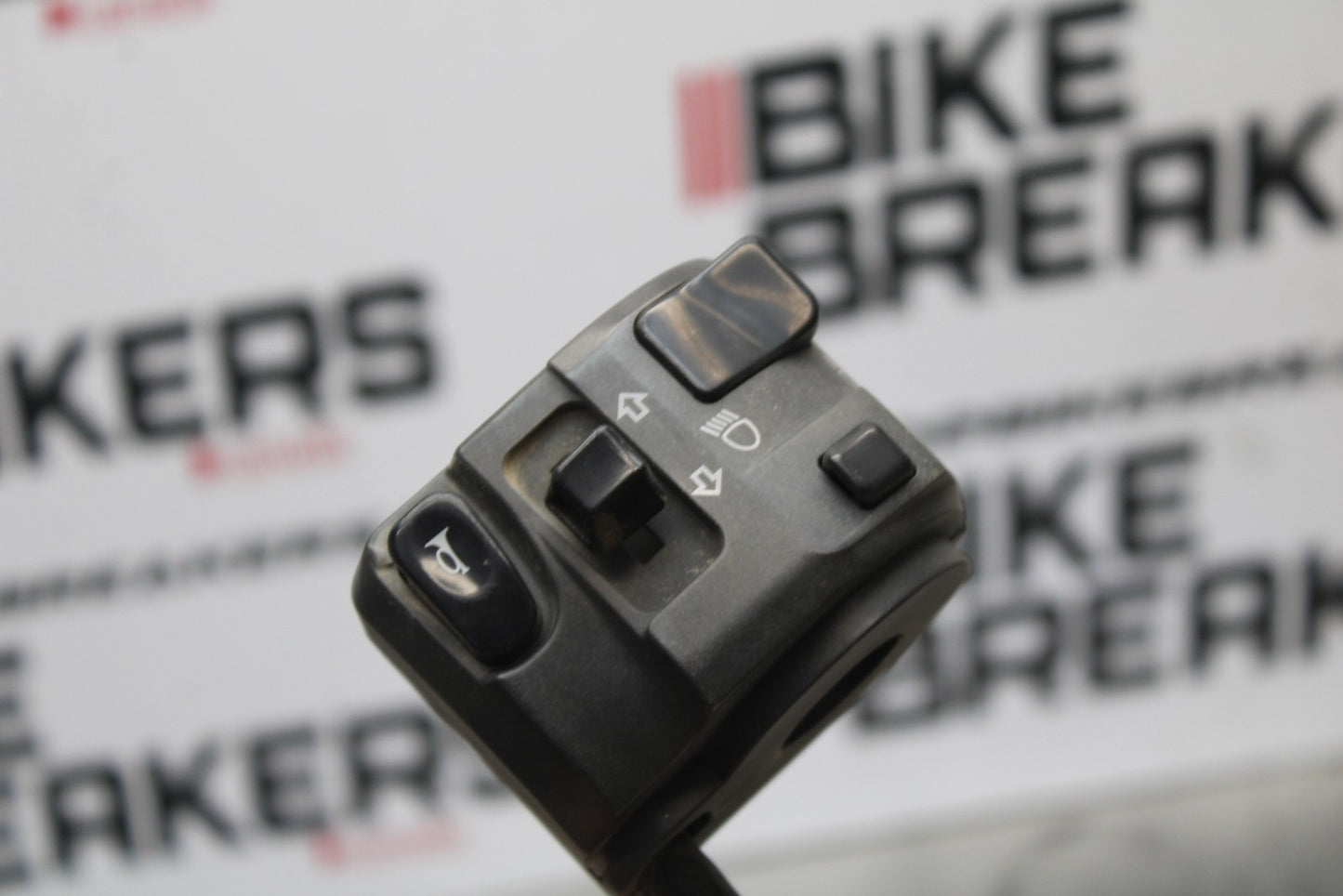 07-08 KAWASAKI NINJA ZX6R LEFT CLIP ON HANDLE HORN SIGNALS SWITCH SWITCHES BB203