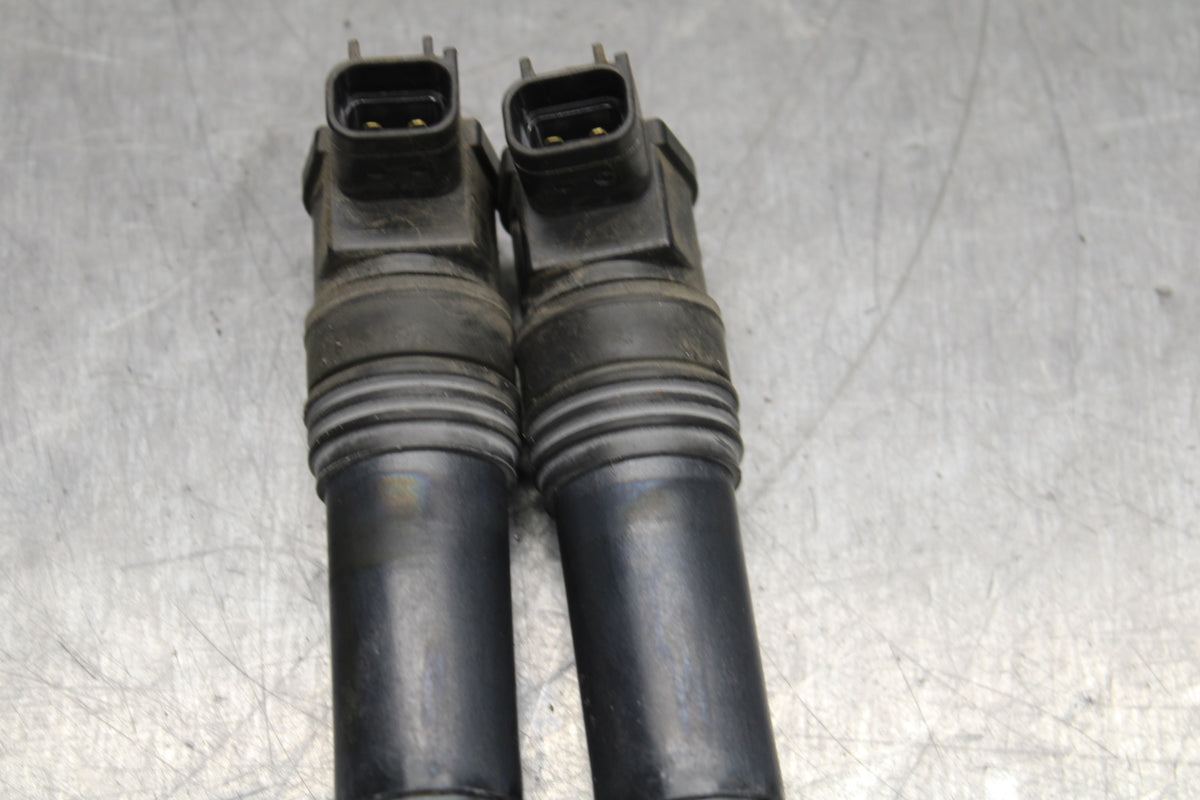 14-15 KAWASAKI NINJA 650 EX650F ABS IGNITION COILS COIL SPARK PLUG CAPS BB741