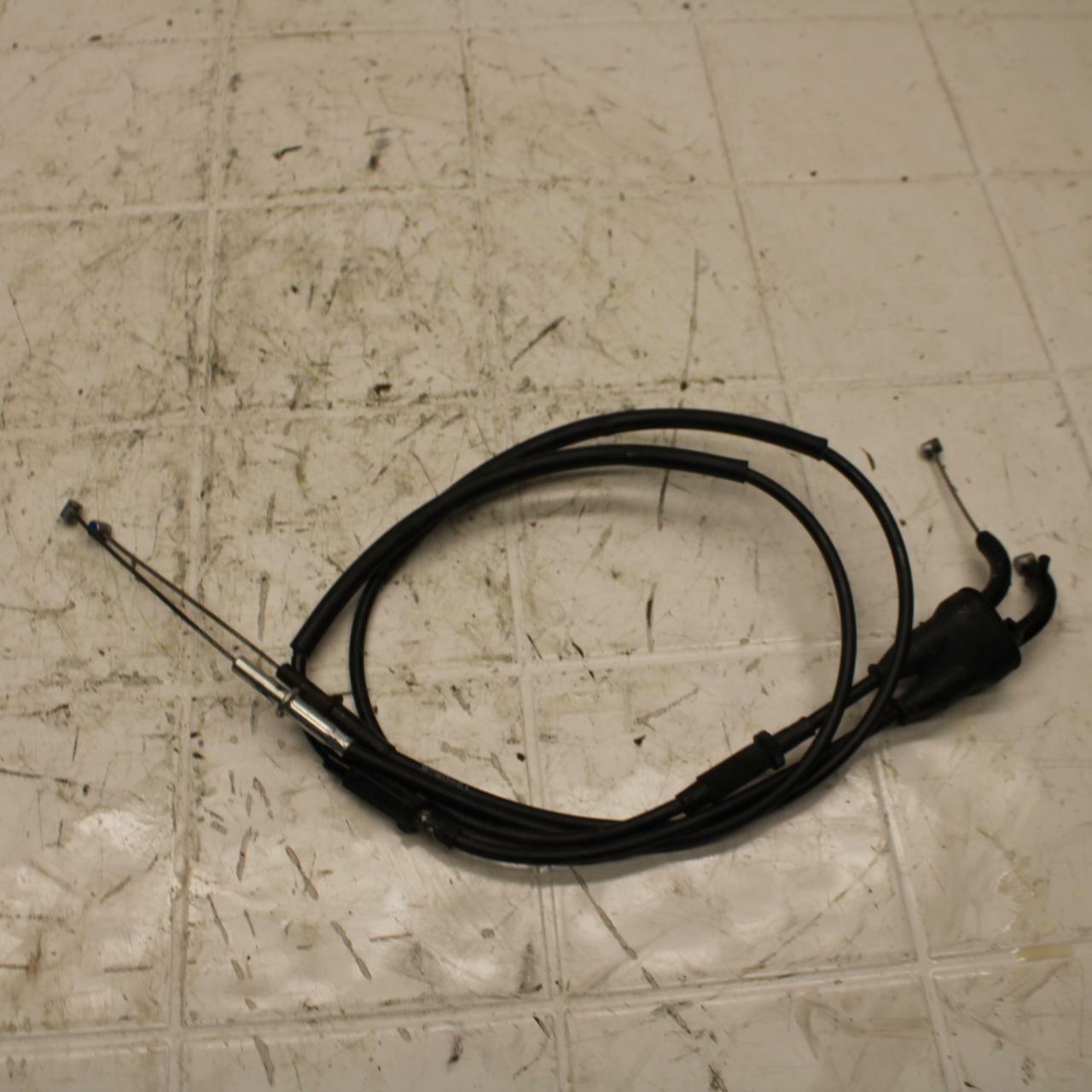 13-17 KAWASAKI NINJA ZX6R ZX636E THROTTLE CABLES LINES BB409