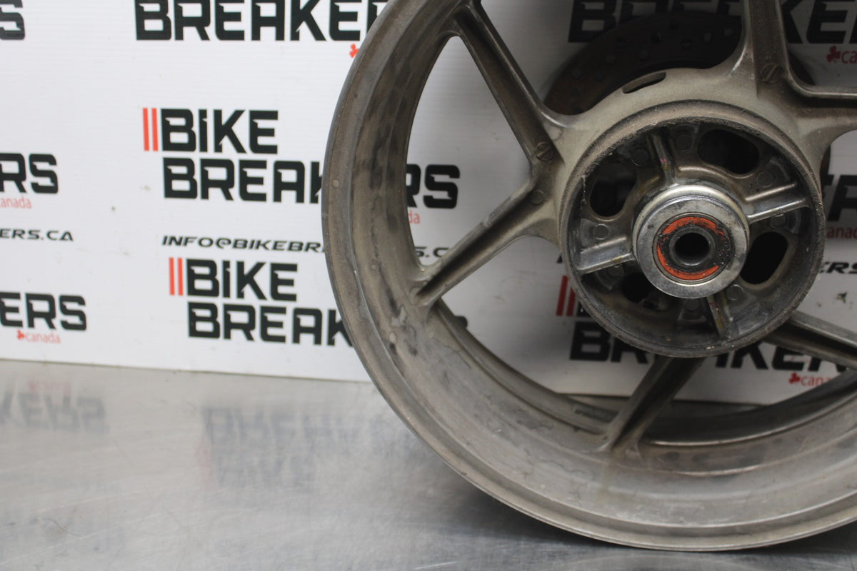 06 KAWASAKI Z750 REAR WHEEL BACL RIM & ROTOR BB837