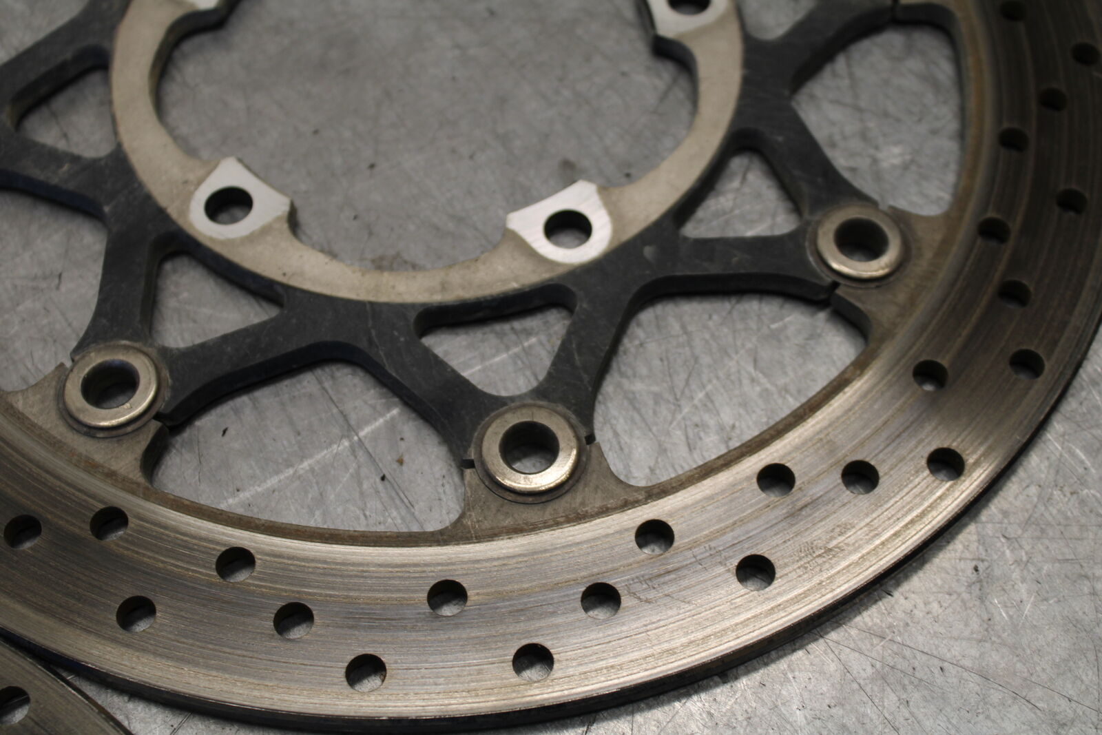 06-07 SUZUKI GSXR 600 FRONT LEFT RIGHT BRAKE ROTORS DISCS BB243