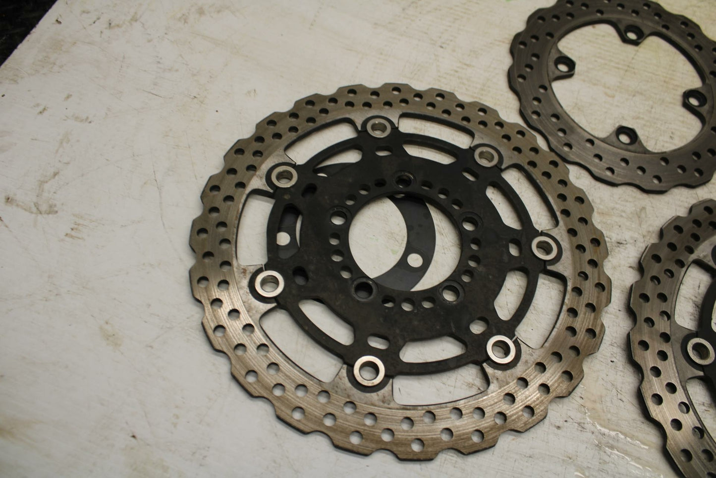 11-12 KAWASAKI NINJA 400 EX400 C FRONT REAR BRAKE ROTORS DISCS BB358