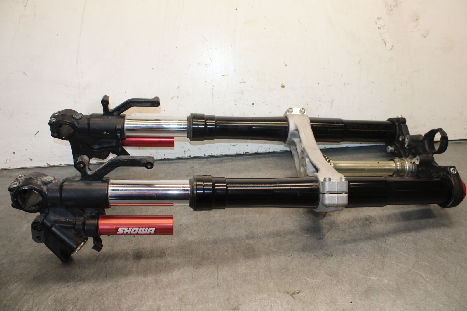 16 KAWASAKI NINJA ZX10R COMPLETE FRONT END FORKS SUSPENSION TRIPLE BB650