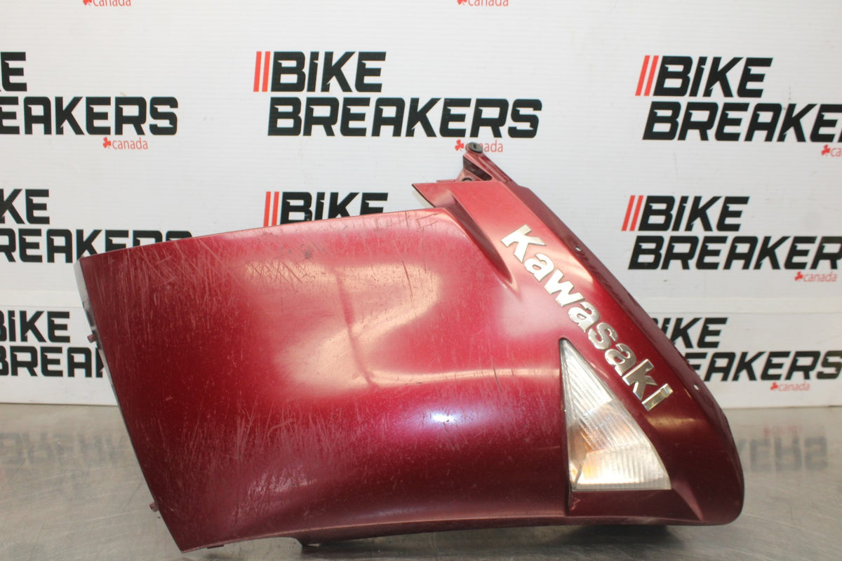 09 KAWASAKI CONCOURS 14 ZG1400B RIGHT FRONT UPPER MID SIDE FAIRING COWL BB875