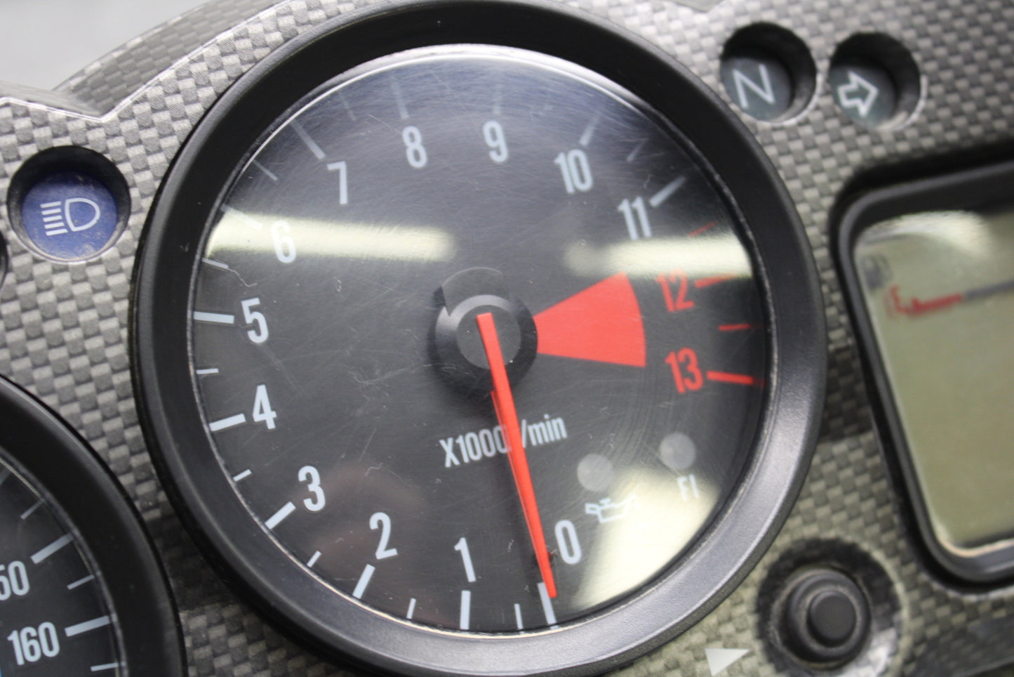 00-05 KAWASAKI NINJA ZX12R SPEEDO TACH GAUGES DISPLAY CLUSTER SPEEDOMETER BB121