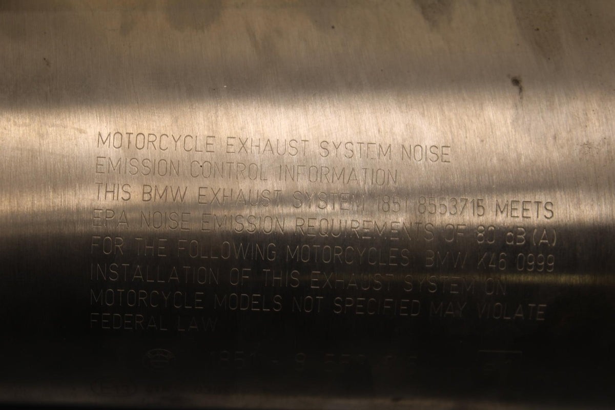 2016 BMW S1000R ABS EXHAUST PIPE MUFFLER SLIP ON CAN SILENCER BB604