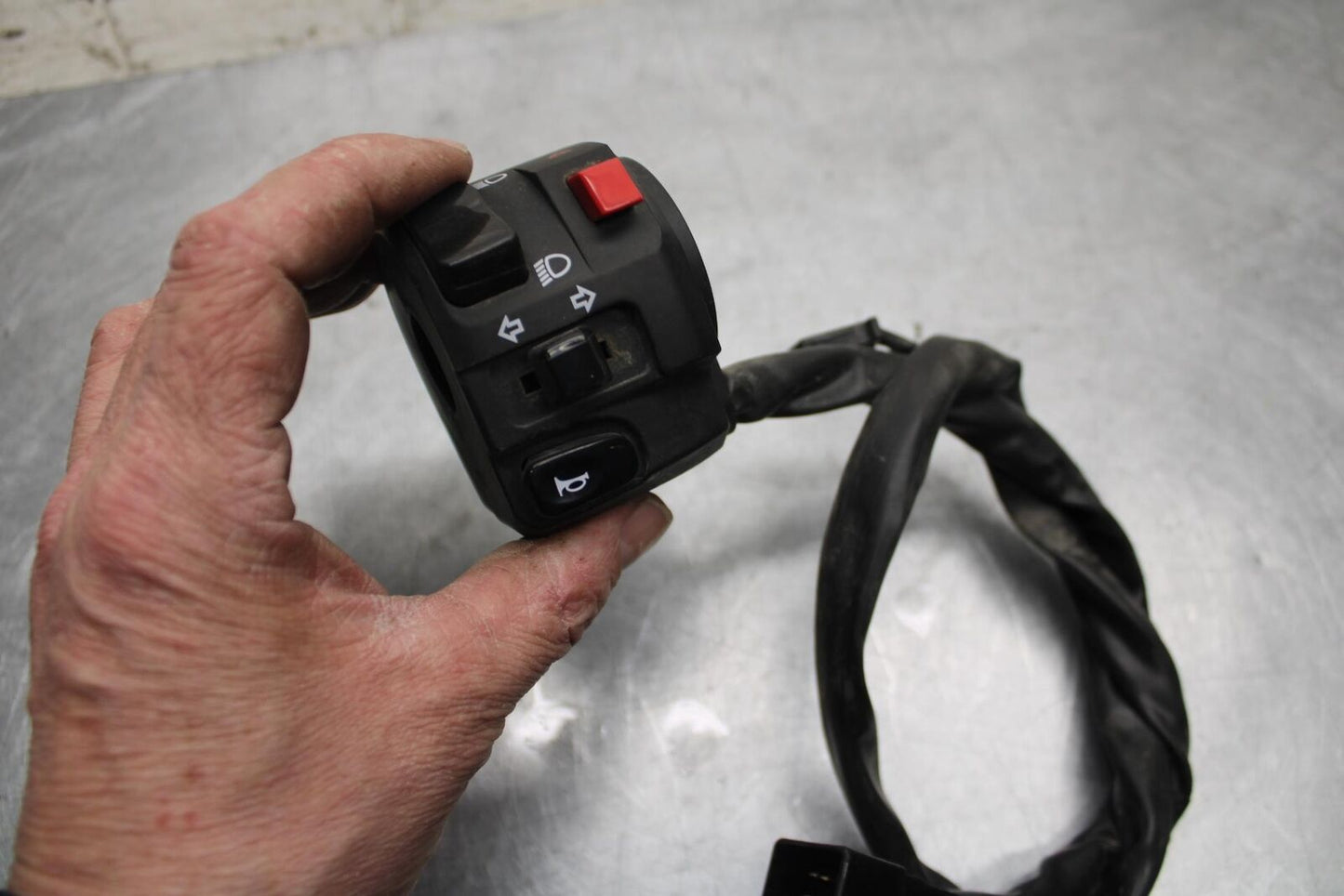 11-14 KAWASAKI VERSYS 650 LE 650C LEFT CLIP ON HANDLE HORN SIGNALS SWITCH BB498