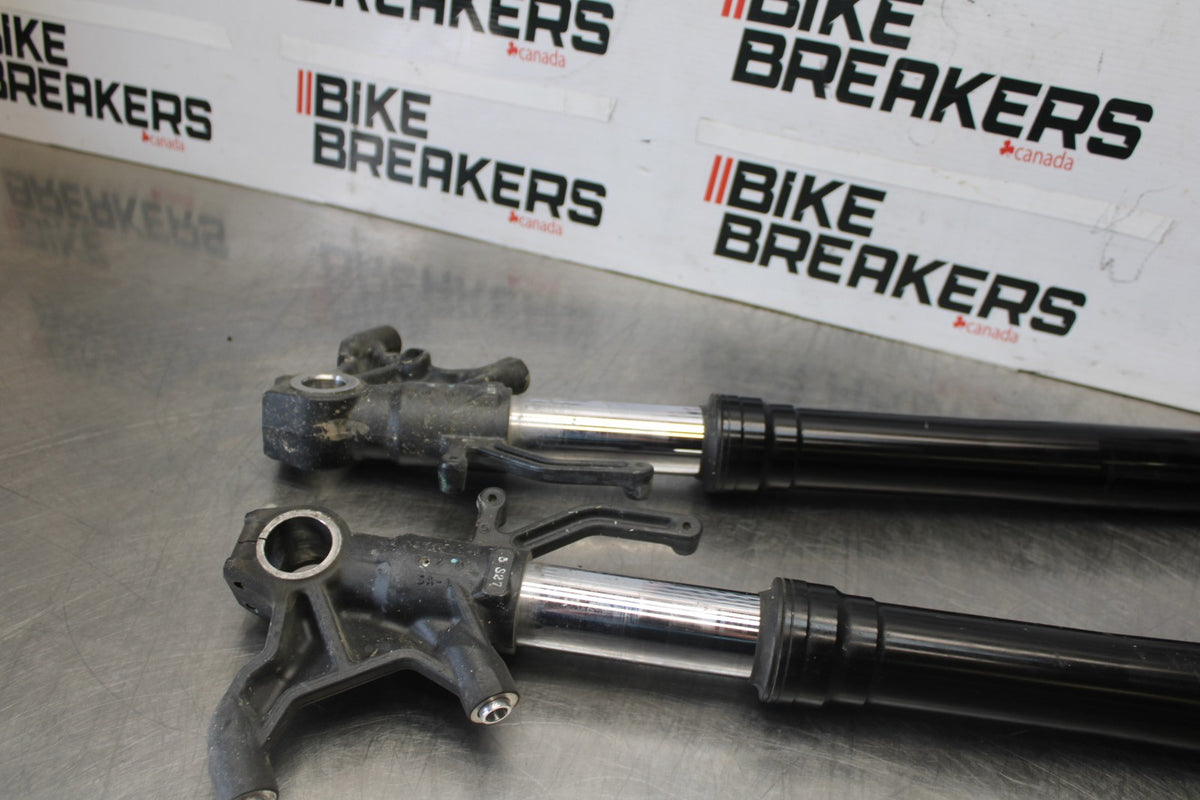 13-18 KAWASAKI NINJA ZX6R FRONT FORKS SHOCK SUSPENSION SET PAIR BB908