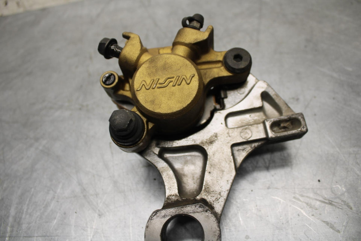 02-03 HONDA CBR900RR 954 REAR BACK BRAKE CALIPER W MOUNT BRACKET BB497