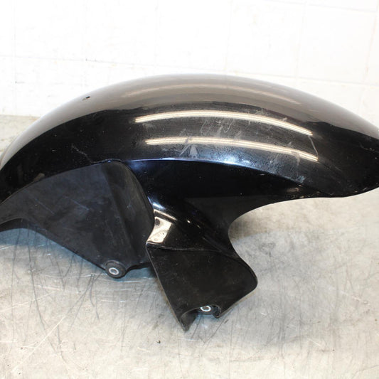 08-16 YAMAHA YZF R6 BLACK FRONT WHEEL FENDER COWL FAIRING  BB431
