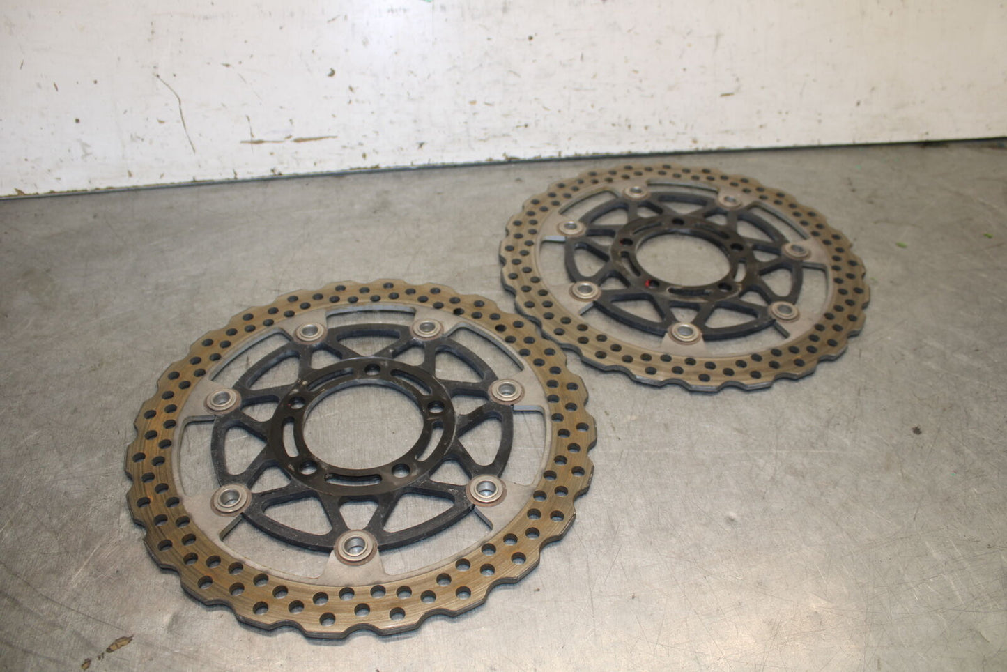 19-23 KAWASAKI NINJA ZX6R FRONT LEFT RIGHT BRAKE ROTORS DISCS BB701