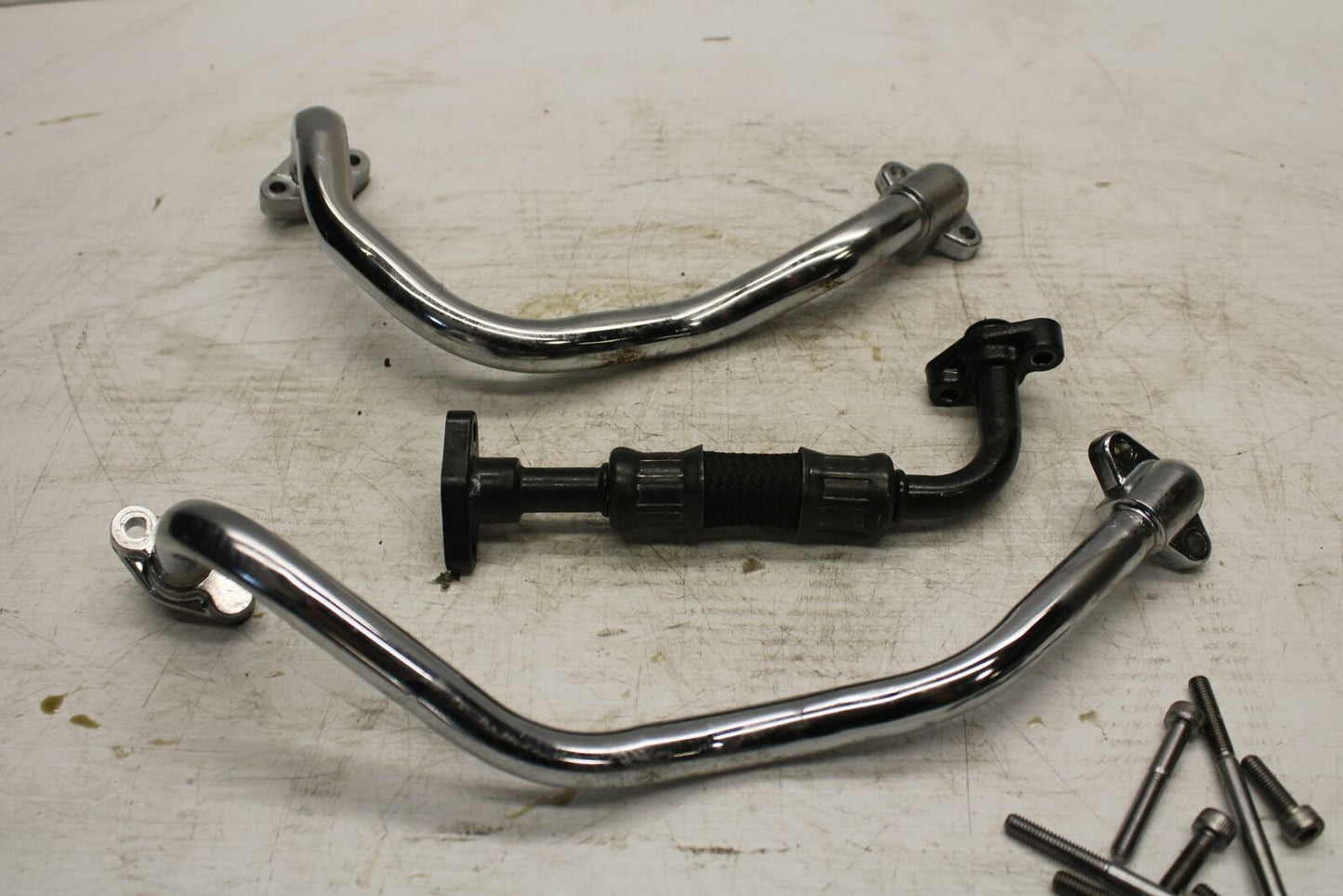 06 YAMAHA ROAD STAR XV1700PC WARRIOR  ENGINE MOTOR OIL COOLER HOSES  BB262