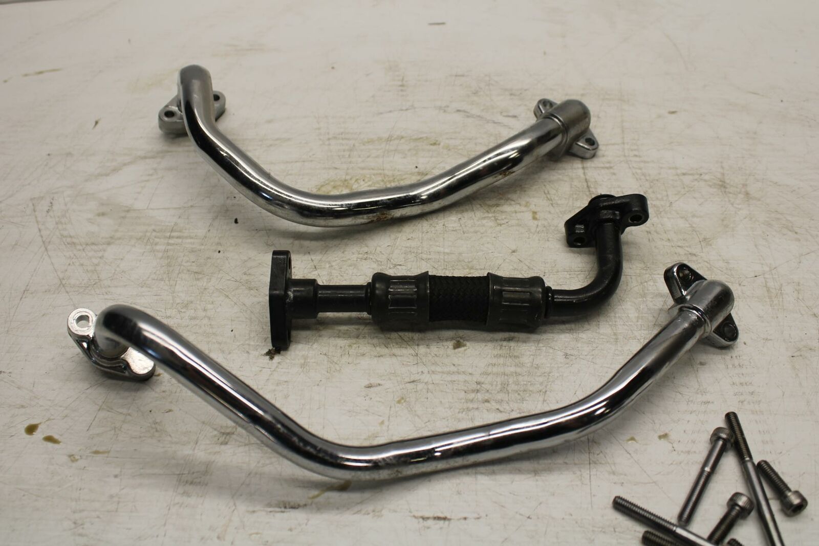 06 YAMAHA ROAD STAR XV1700PC WARRIOR  ENGINE MOTOR OIL COOLER HOSES  BB262