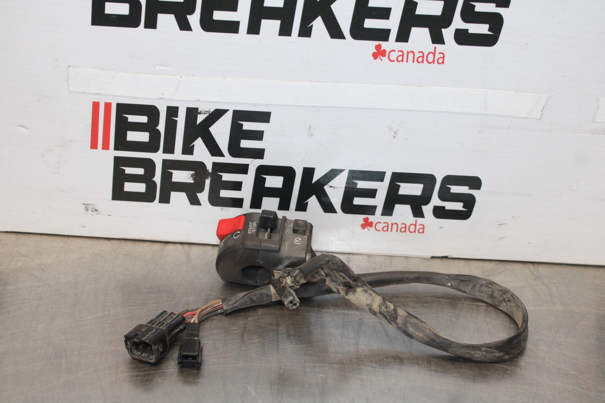 08 KAWASAKI ZX6R RIGHT CLIP ON HANDLE KILL OFF START SWITCH SWITCHES BB896