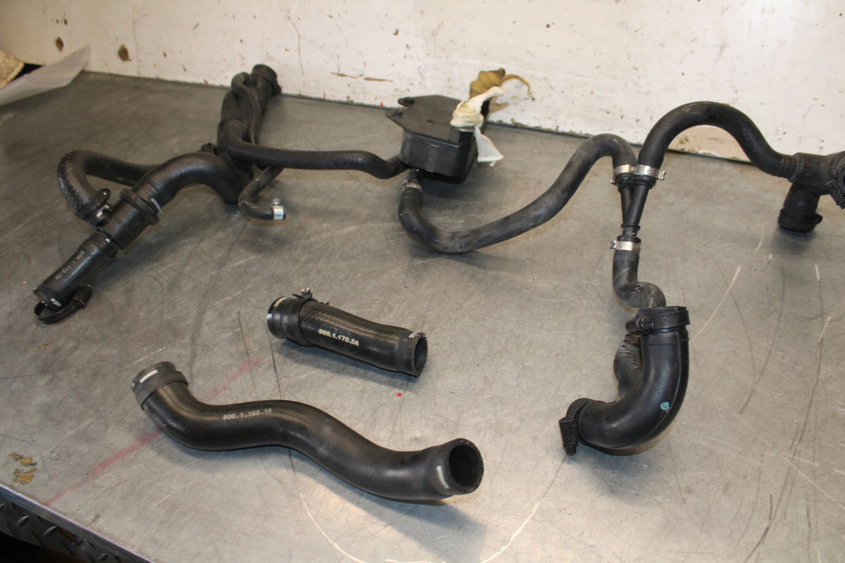 12-13 DUCATI STREETFIGHTER 848 RADIATOR HOSES ENGINE COOLANT WATER PIPES  BB705