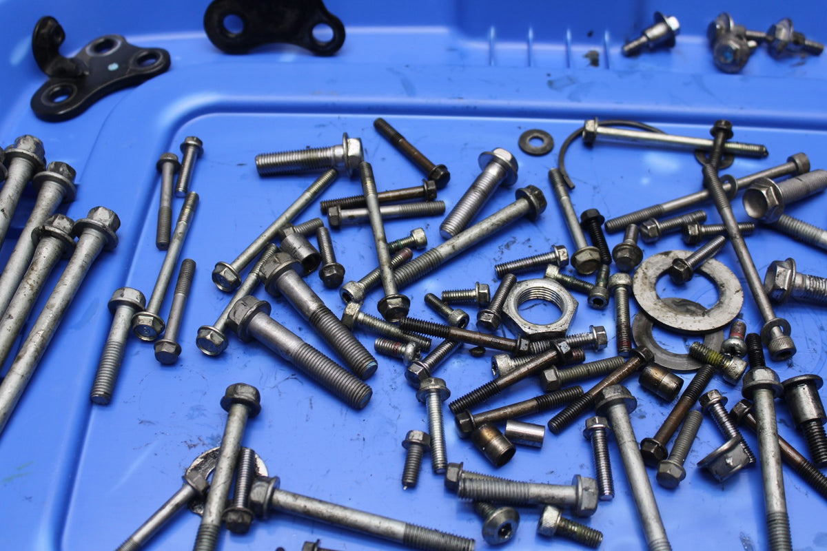 24 KAWASAKI NINJA 500 ABS ENGINE MOUNTING BOLTS HARDWARE MOTOR SCREWS BB818