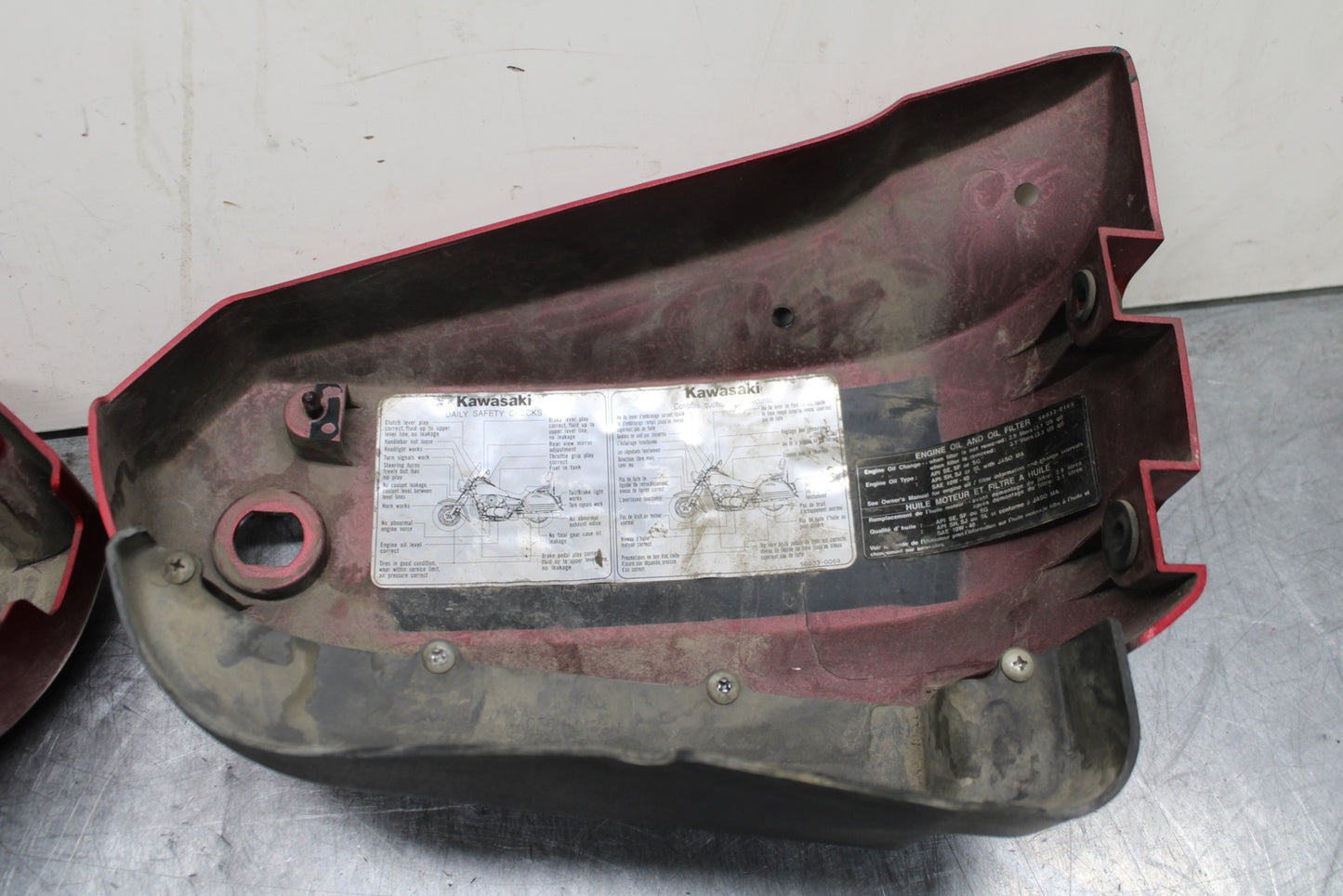 03-08 KAWASAKI VULCAN 1600 SIDE COVER PANEL COWL FAIRING BB754