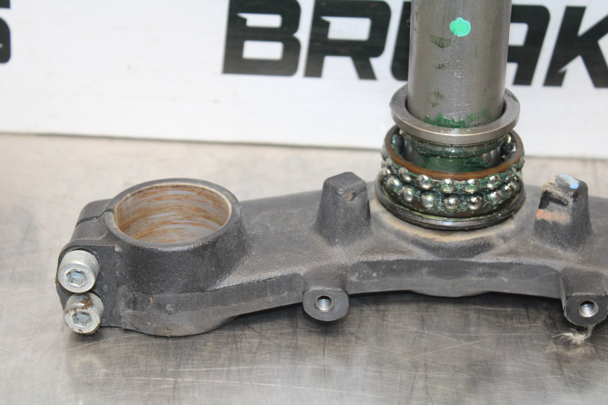 13 KAWASAKI NINJA 650 EX650F ABS FRONT FORKS CLAMP LOWER TRIPLE TREE STEM BB828