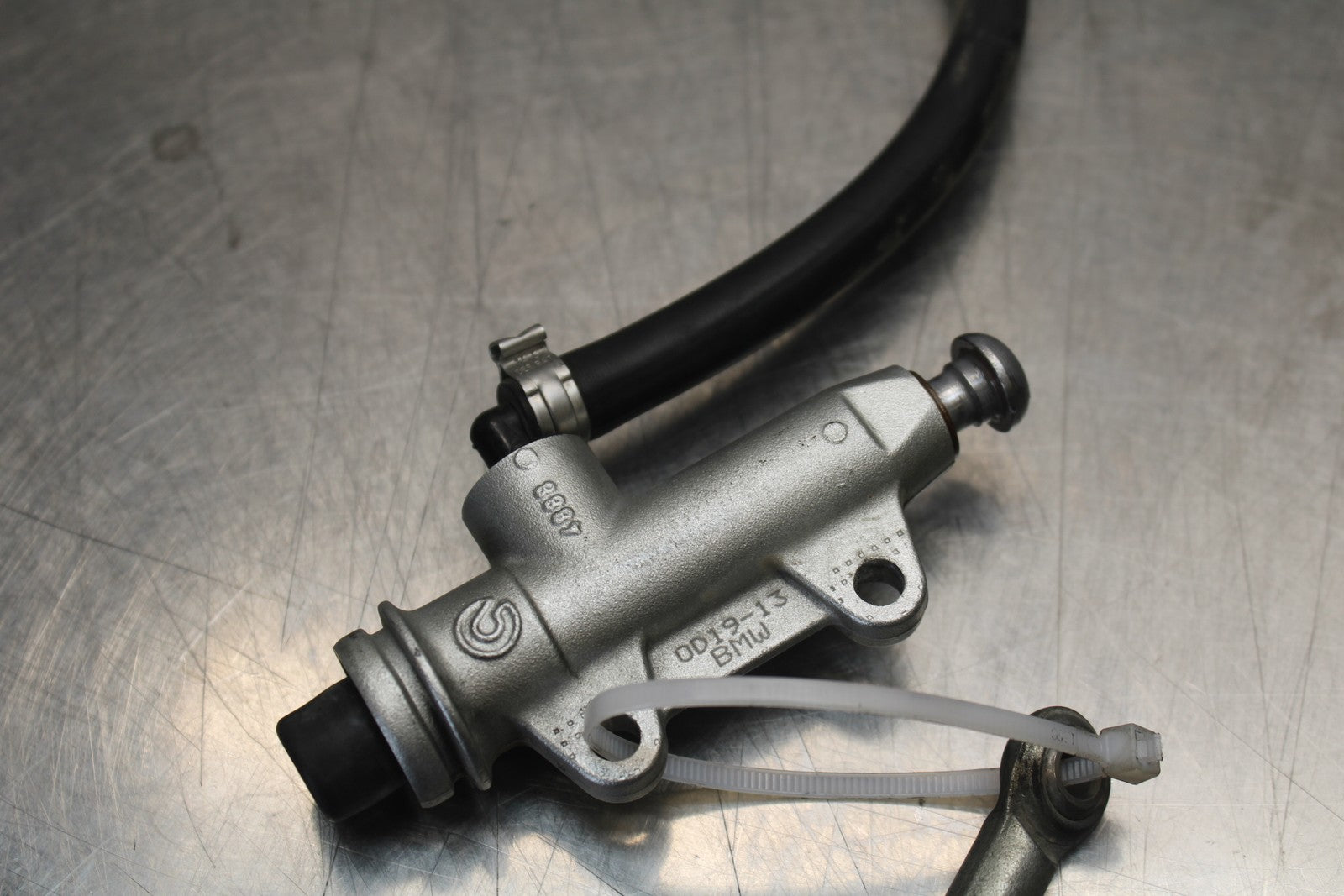 12-14 BMW S1000RR REAR BACK BRAKE MASTER CYLINDER W RESERVOIR BB204