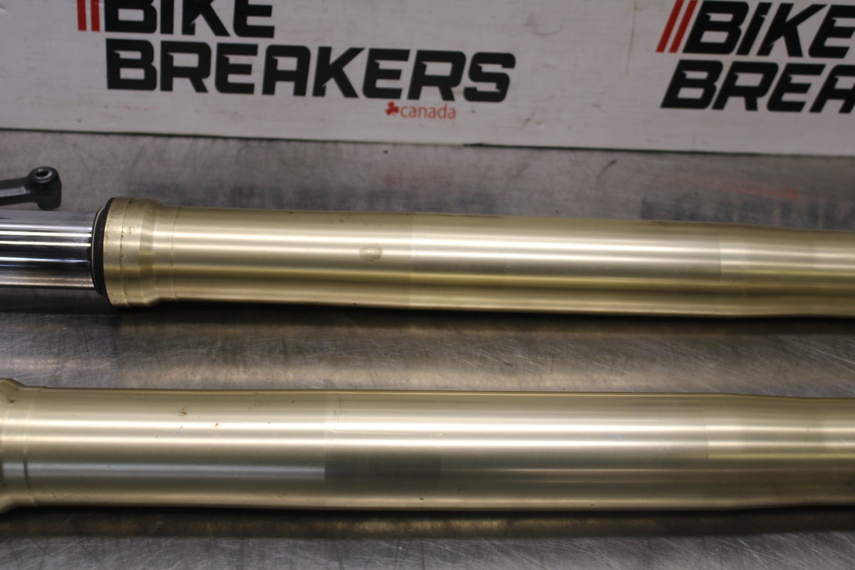 08-09 KAWASAKI NINJA ZX14R FRONT FORKS SHOCK SUSPENSION SET PAIR BB932