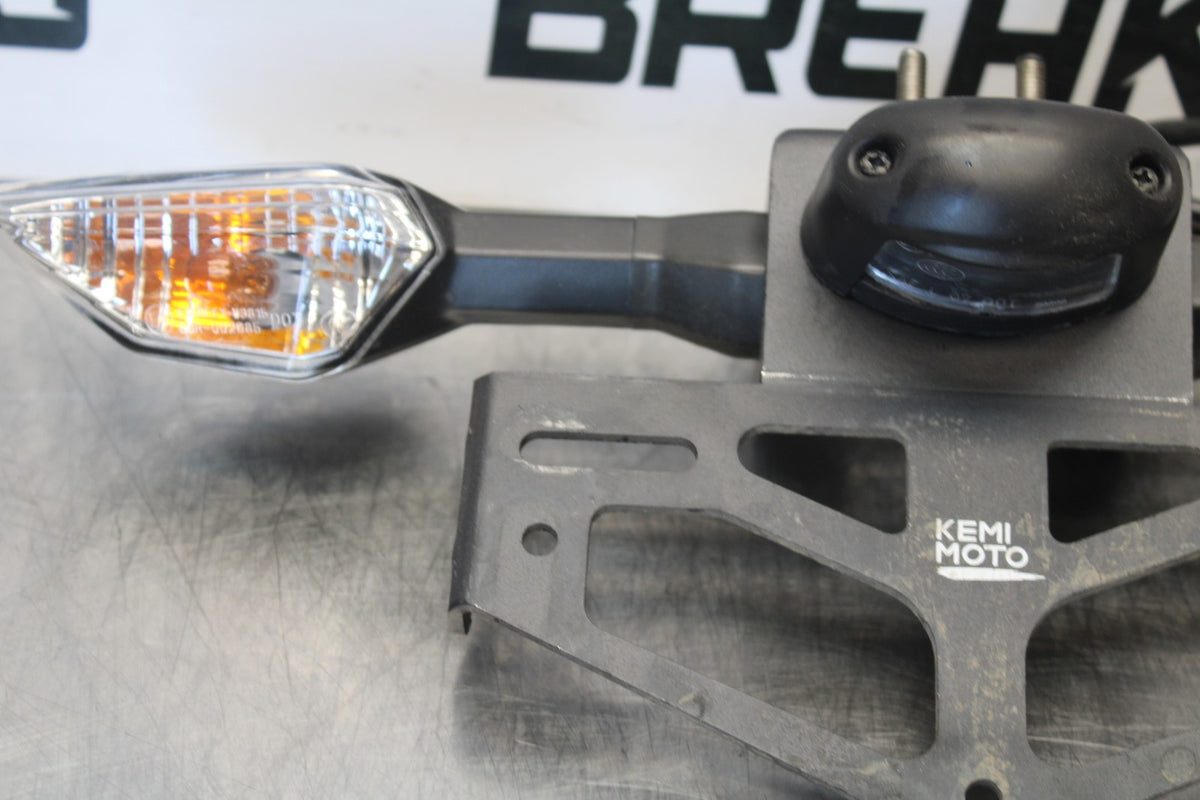 18-23 KAWASAKI NINJA 400 EX400 FENDER ELIMINATOR PLATE BRACKET & LIGHTS BB192