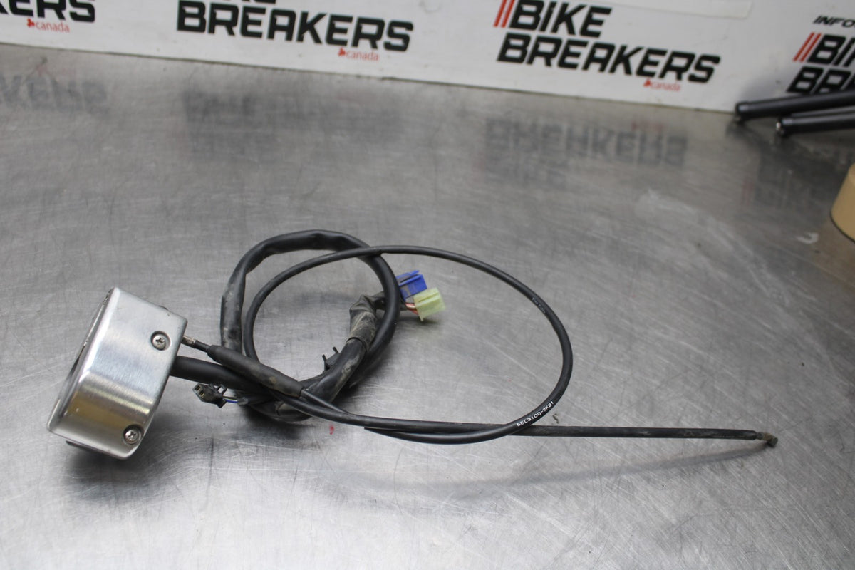 08 YAMAHA V STAR 1100 XVS1100AW CLASSIC LEFT HANDLE SIGNALS SWITCHS CHOKE BB916