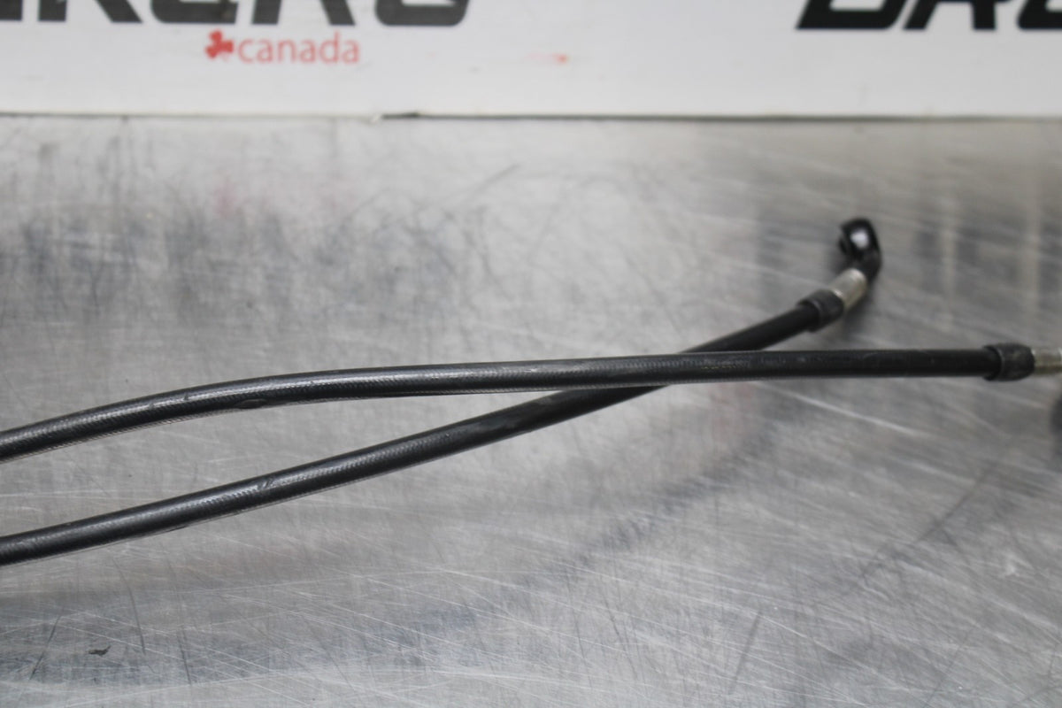 09 SUZUKI GSXR1000 BRAIDED FRONT BRAKE CALIPER HOSES LINES BB777