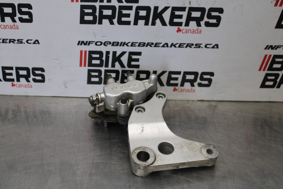 03 KAWASAKI VULCAN 1600 REAR BACK BRAKE CALIPER W MOUNT BRACKET BB865