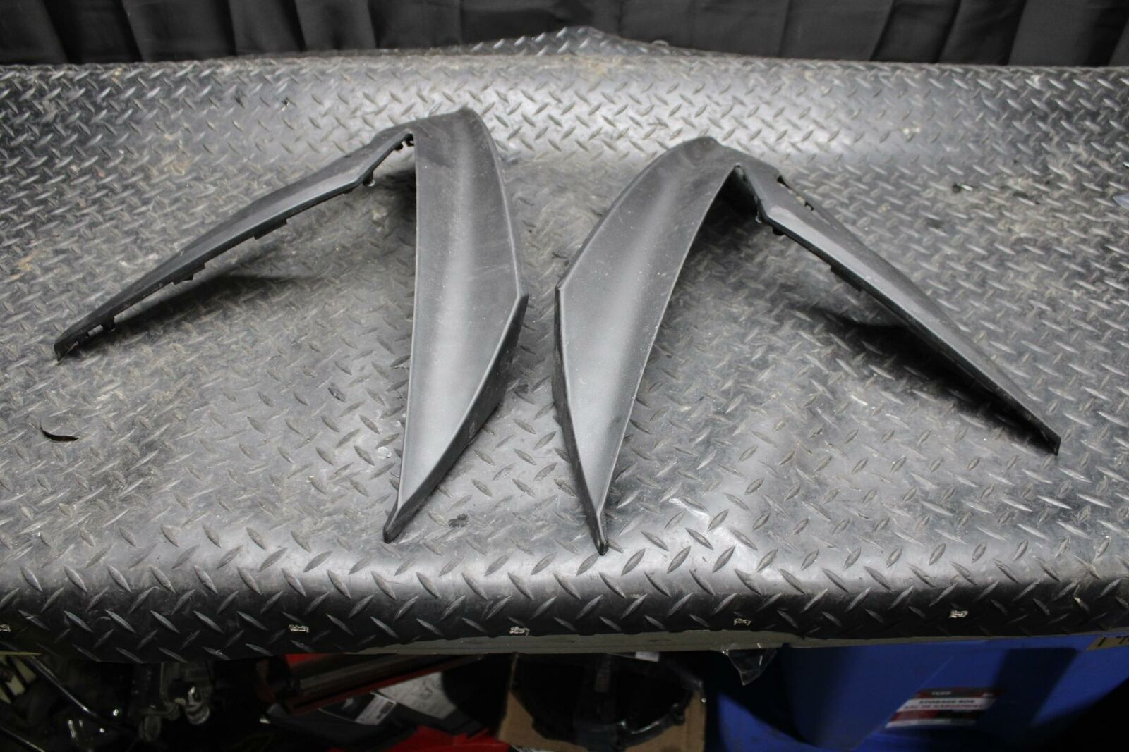 17 KAWASAKI NINJA 300 LEFT RIGHT MID UPPER SIDE FAIRING COWL PLASTIC SET BB215