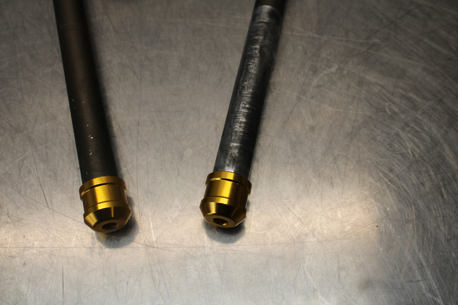 04-05 KAWASAKI NINJA ZX10R LEFT RIGHT CLIP ON ONS HANDLEBARS PAIR SET BB163