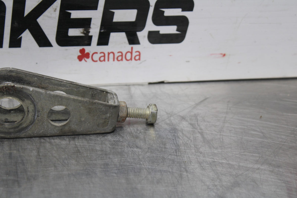77 SUZUKI GS750 SWINGARM CHAIN TENSIONER ADJUSTMENT BRACKETS  BB779