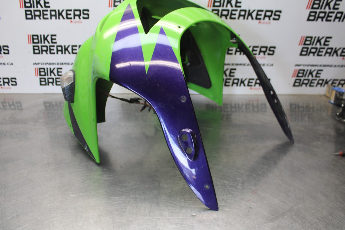 98 KAWASAKI NINJA ZX6 FRONT UPPER NOSE FAIRING COWL SHROUD BB870