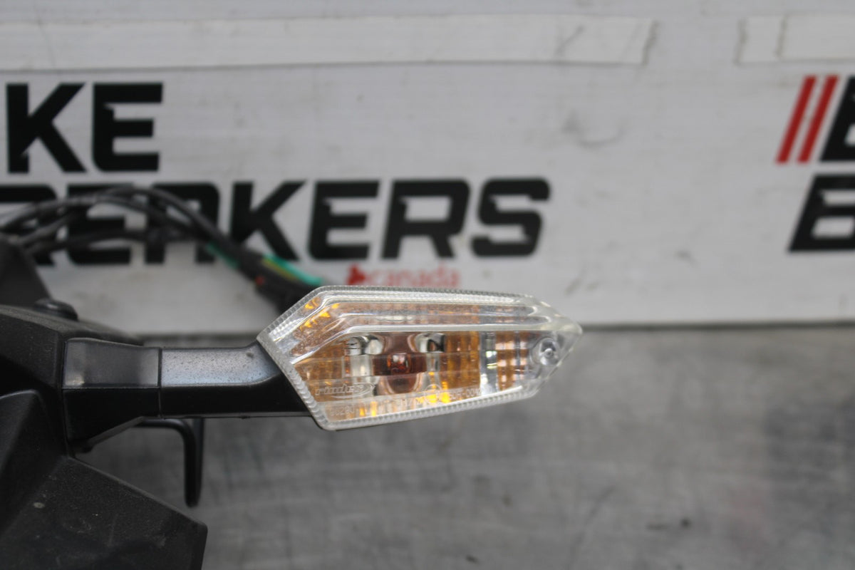 12 KAWASAKI NINJA 650 EX650E REAR BACK FENDER MUD GUARD & LIGHTS BB926