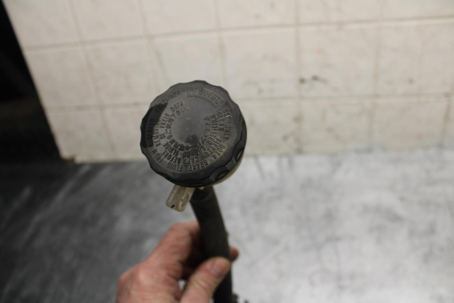 08-12 KAWASAKI NINJA 250R EX250J REAR  BRAKE MASTER CYLINDER W RESERVOIR BB496