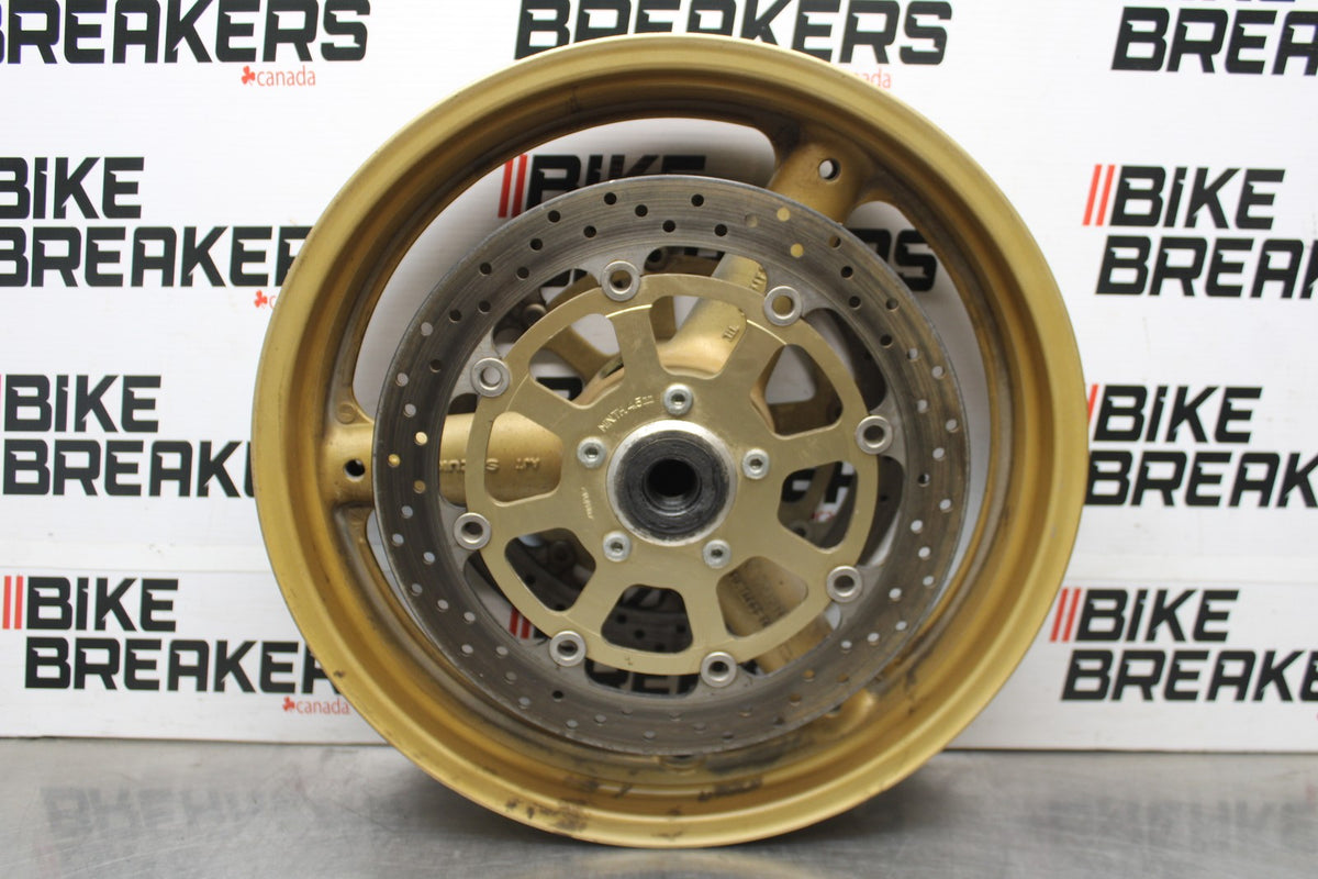 97-00 SUZUKI GSXR600 SRAD FRONT WHEEL FRONT RIM & ROTORS BB921