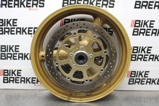 97-00 SUZUKI GSXR600 SRAD FRONT WHEEL FRONT RIM & ROTORS BB921
