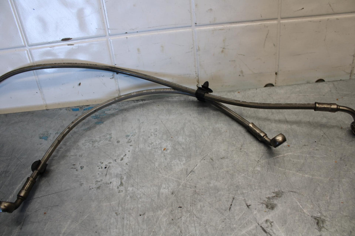 2006 Triumph Daytona 675 Triple BRAIDED FRONT BRAKE CALIPER HOSES LINES BB434