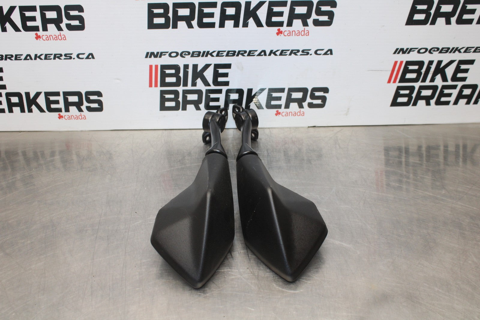 24-25 KAWASAKI NINJA ZX4R REAR VIEW MIRROR SET PAIR MIRRORS BB610