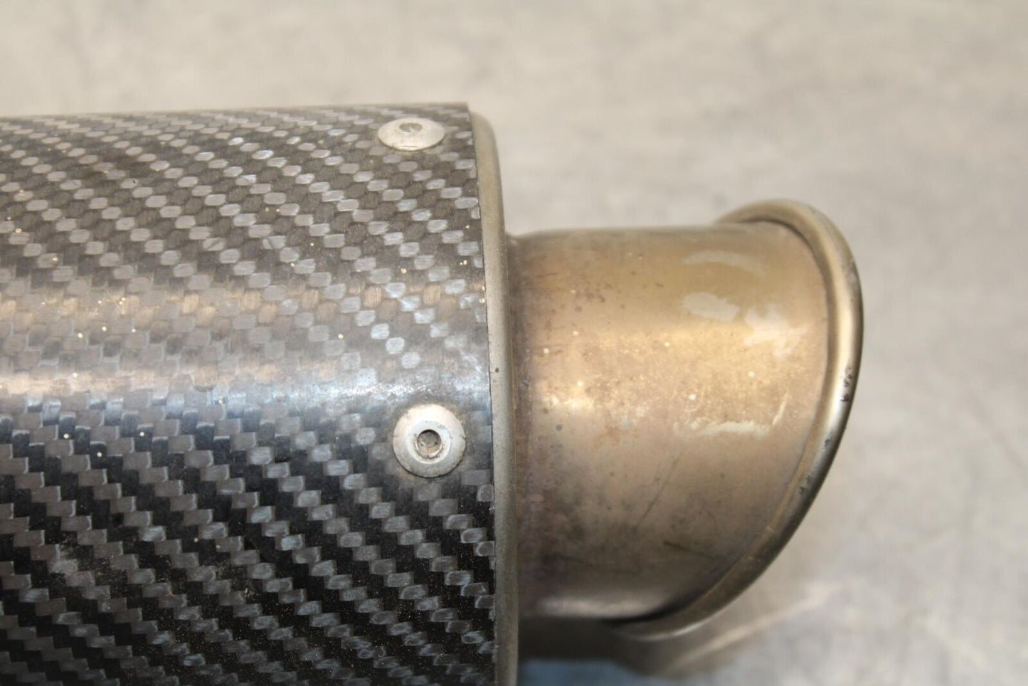 09-12 KAWASAKI NINJA ZX6R EXHAUST PIPE MUFFLER SLIP ON CAN SILENCER BB617