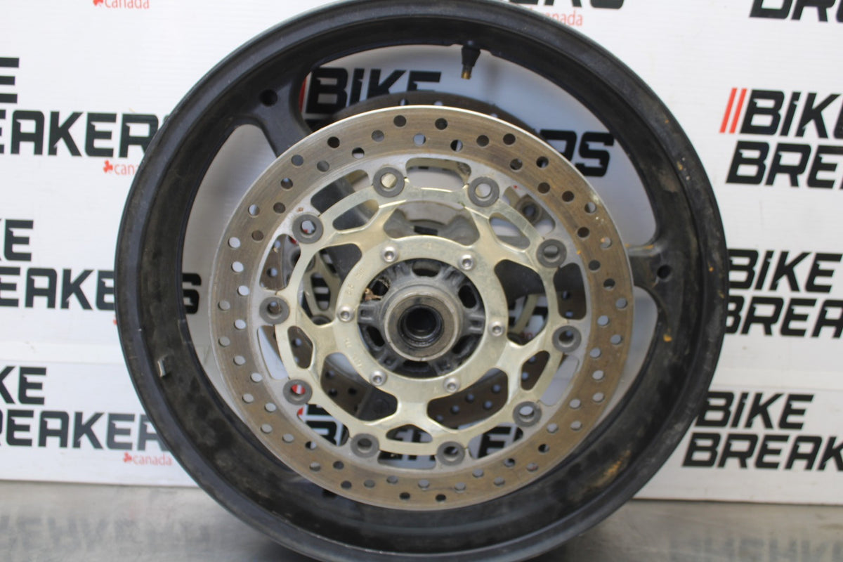05-06 HONDA CBR600RR FRONT WHEEL FRONT RIM & ROTORS BB893