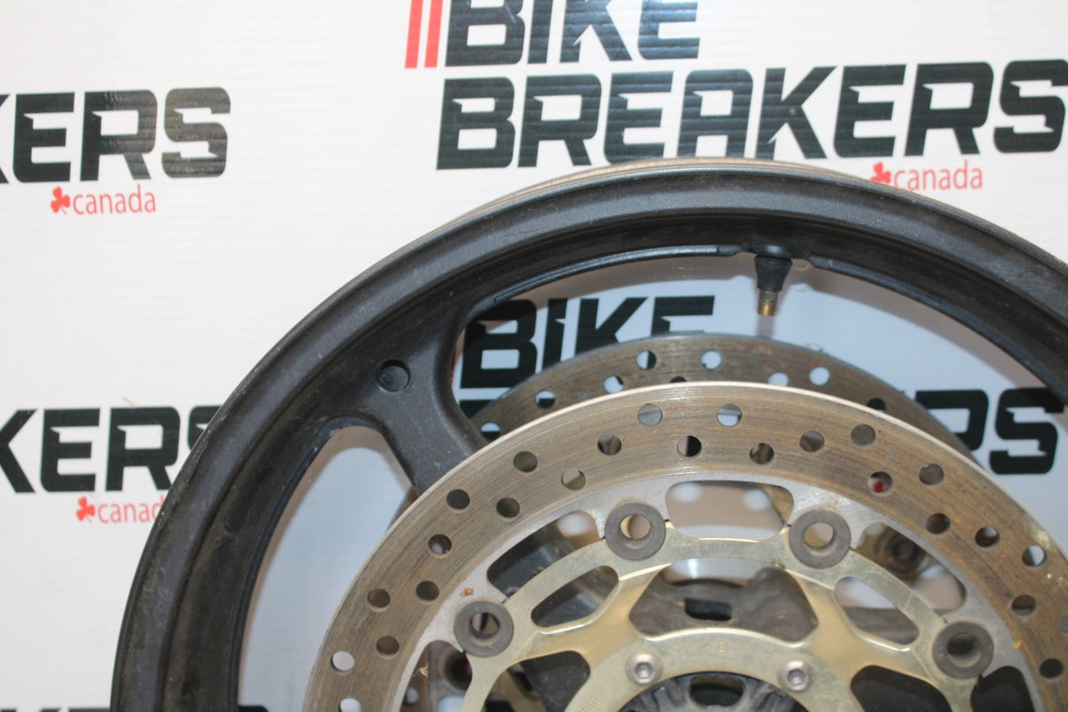 05-06 HONDA CBR600RR FRONT WHEEL FRONT RIM & ROTORS BB893