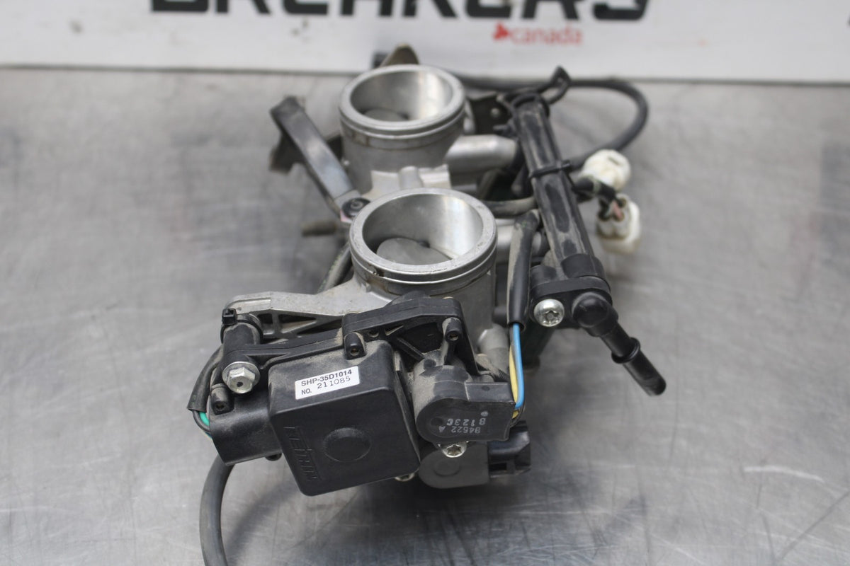 08 KAWASAKI NINJA 650 EX650 MAIN FUEL INJECTORS / THROTTLE BODIES BB797