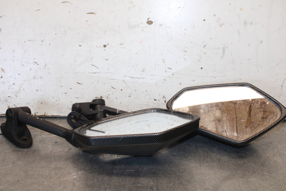 09-12 KAWASAKI NINJA ZX6R ZX600R REARVIEW MIRRORS SET PAIR BB656