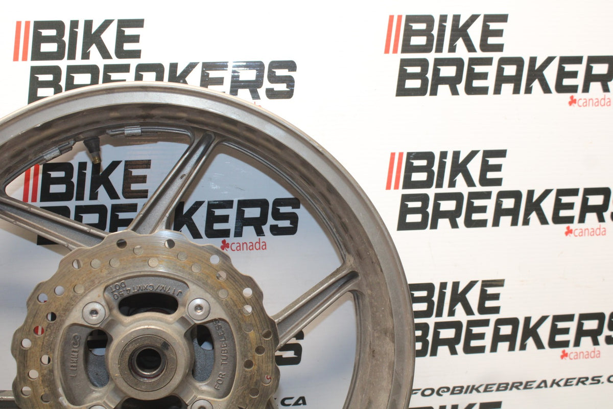 06 KAWASAKI NINJA 650 EX650 REAR WHEEL BACK RIM & ROTOR BB823