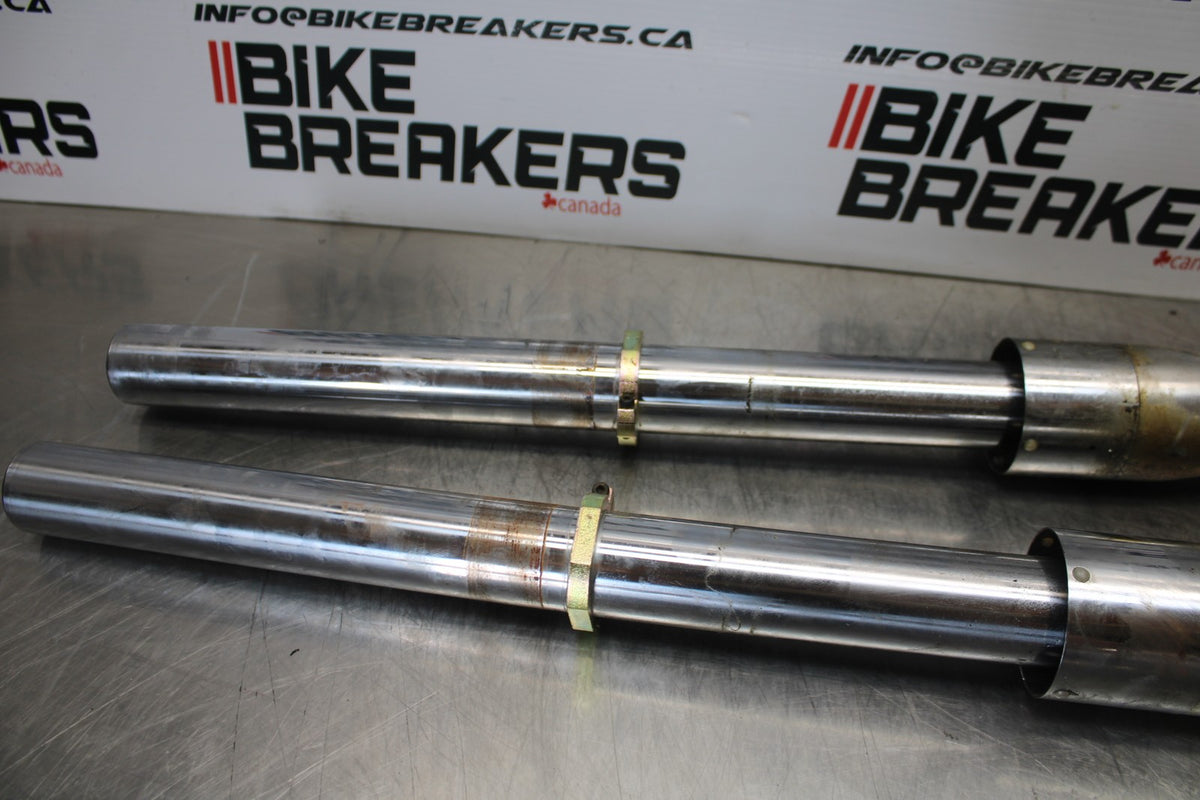 03-08 KAWASAKI VULCAN 1600 FRONT FORKS SHOCK SUSPENSION SET PAIR BB196