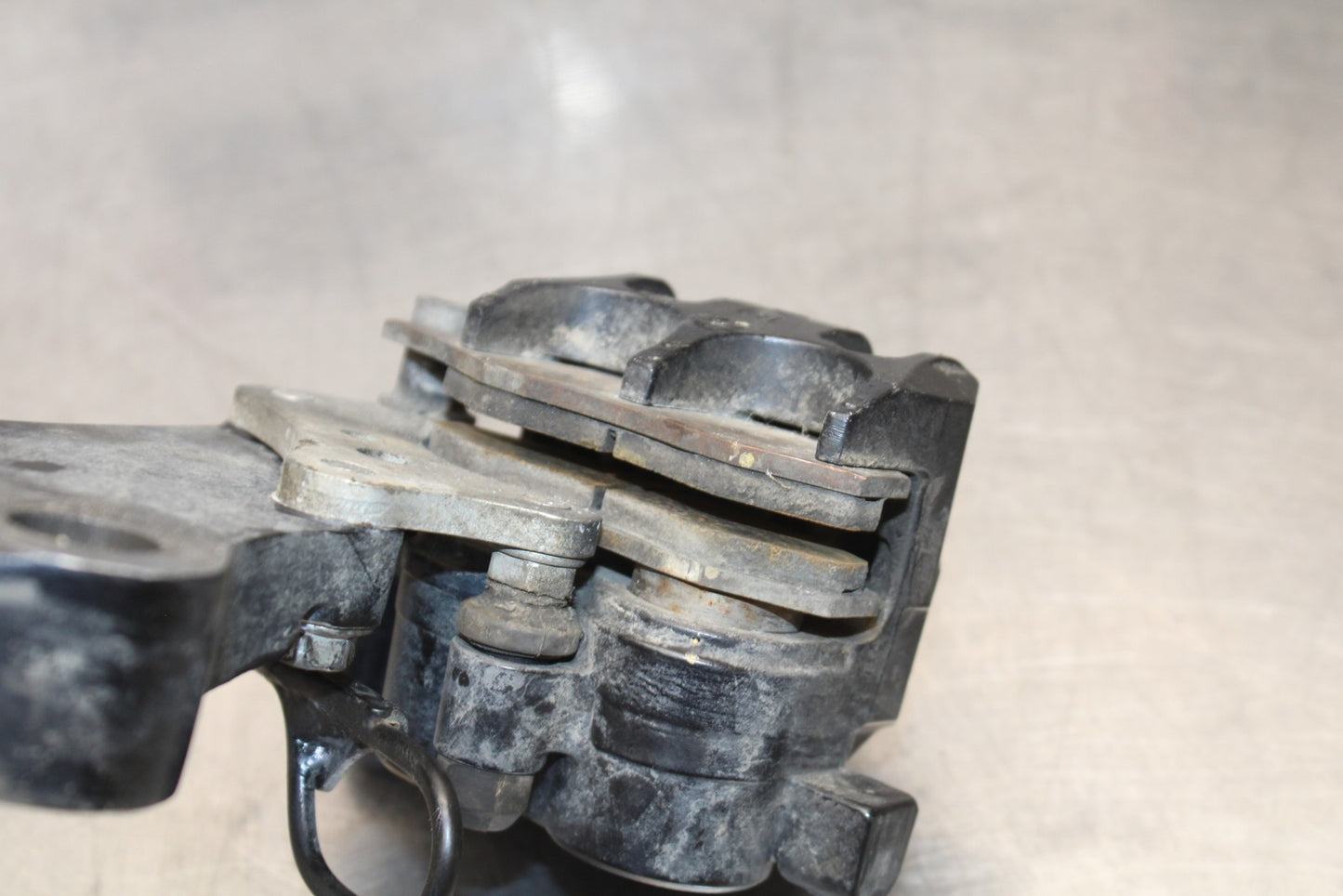 08-18 KAWASAKI KLR650 REAR BACK BRAKE CALIPER W MOUNT BRACKET BB183