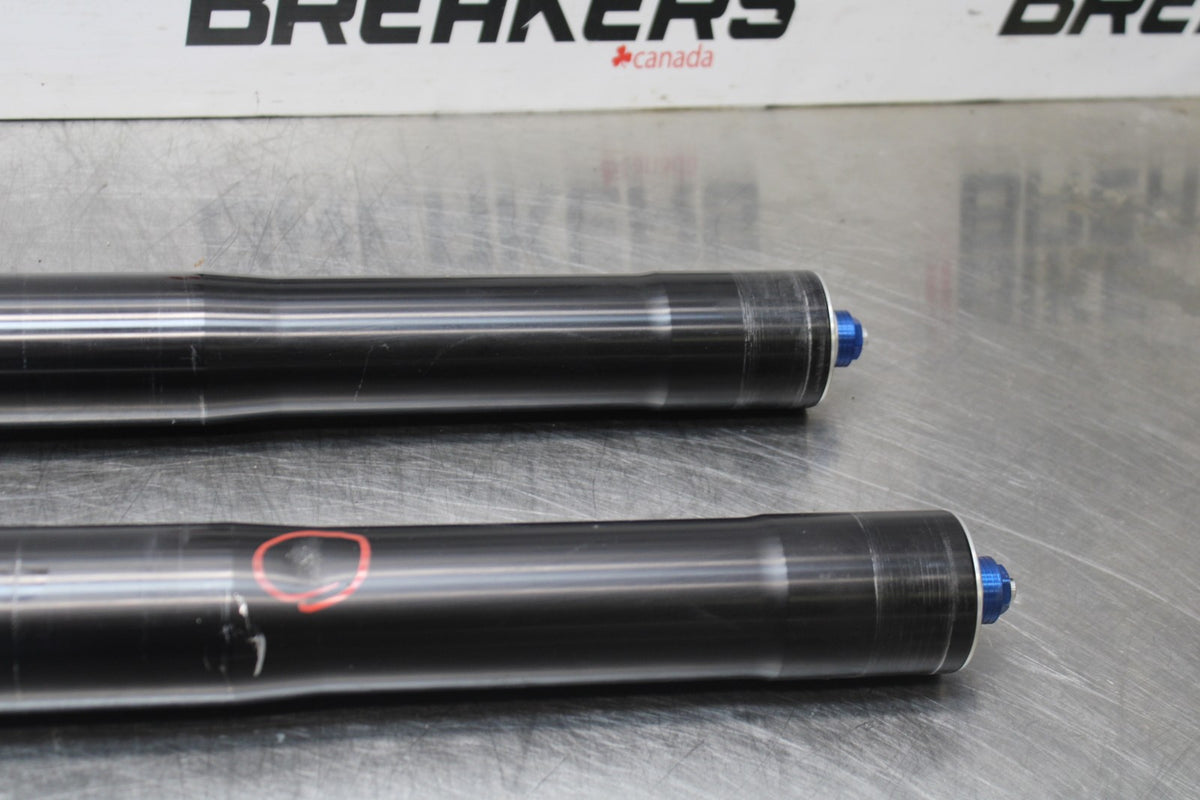 12 TRIUMPH STREET TRIPLE R FRONT FORKS SHOCK SUSPENSION SET PAIR BB914