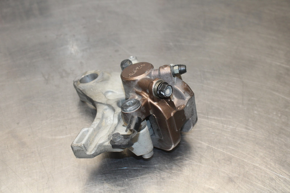 07-12 HONDA CBR600RR REAR BACK BRAKE CALIPER W MOUNT BRACKET BB812