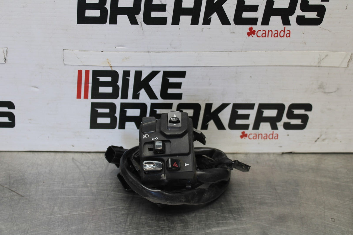 23 KAWASAKI NINJA 650 EX650 LEFT CLIP ON HANDLE HORN SIGNALS SWITCH BB920