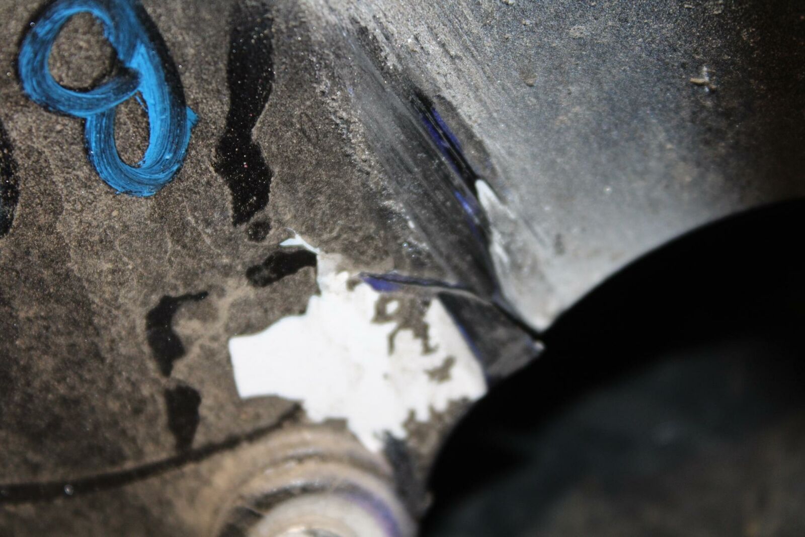 13-18 KAWASAKI NINJA ZX6R FRONT WHEEL FENDER COWL FAIRING BB203